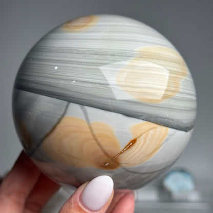 XL Statement Banded Jasper Sphere #11