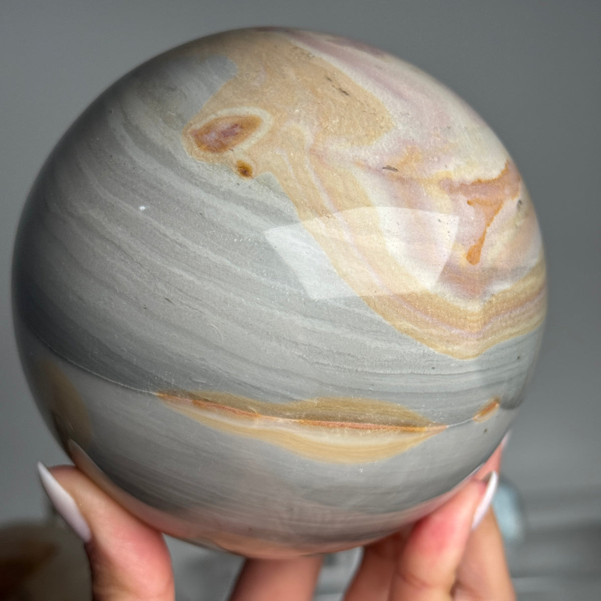 XL Statement Banded Jasper Sphere #1