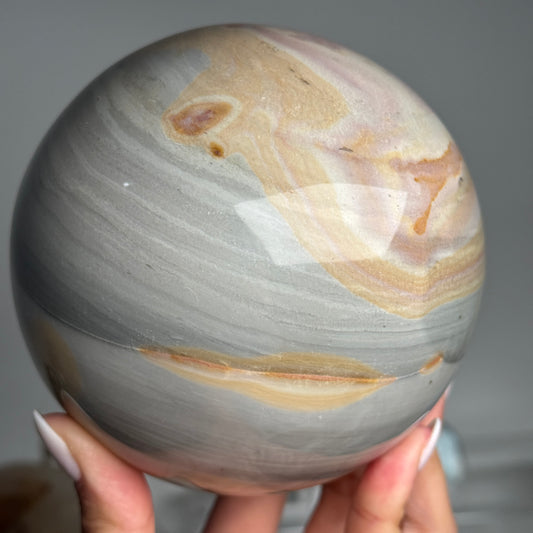 XL Statement Banded Jasper Sphere #1