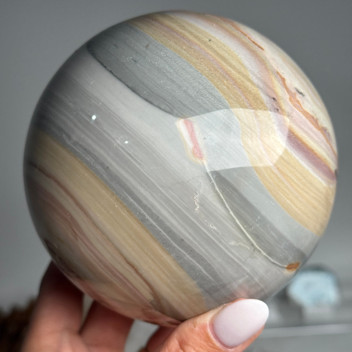 XL Statement Banded Jasper Sphere #1