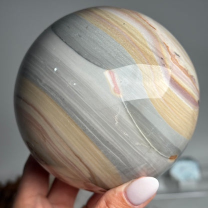 XL Statement Banded Jasper Sphere #1