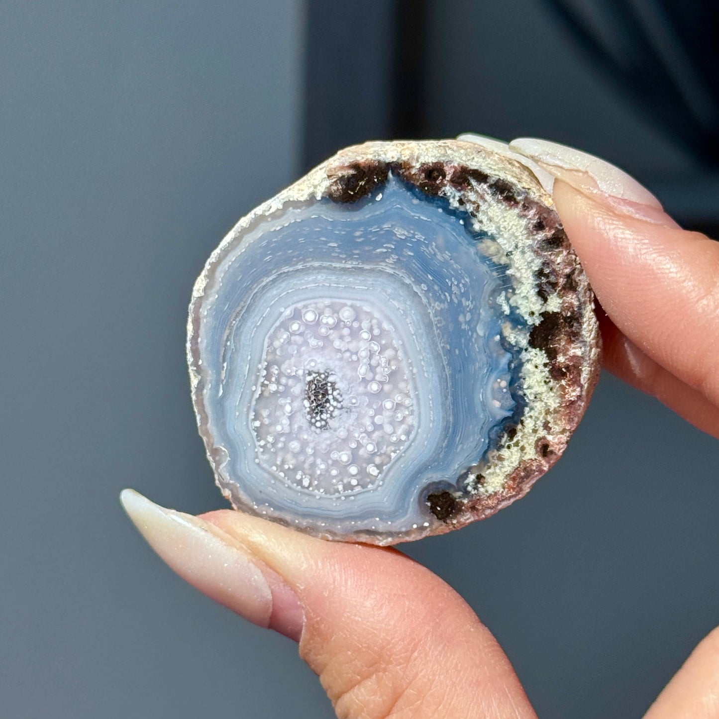 Starry Night Agate Geode #37