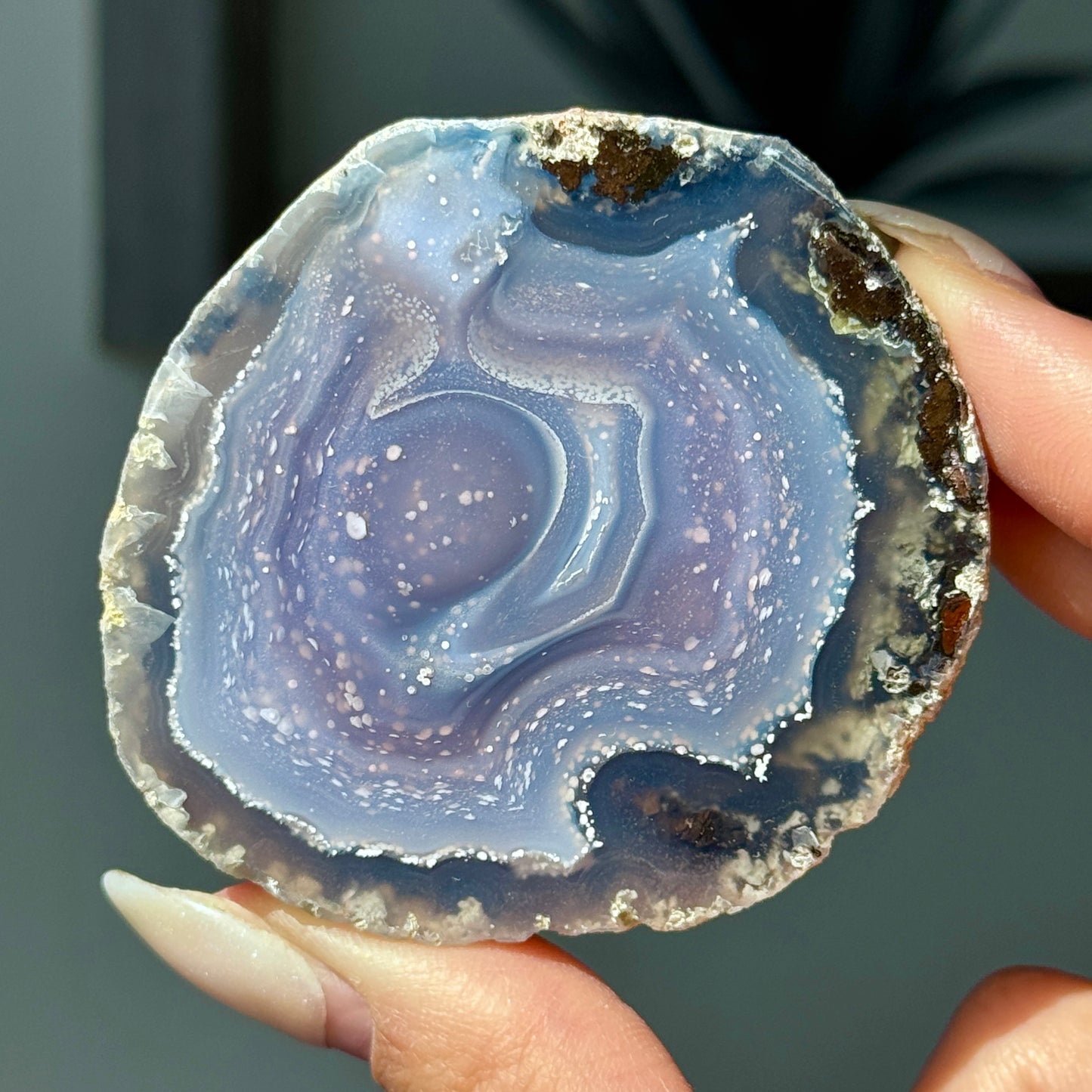 Starry Night Agate Geode #23