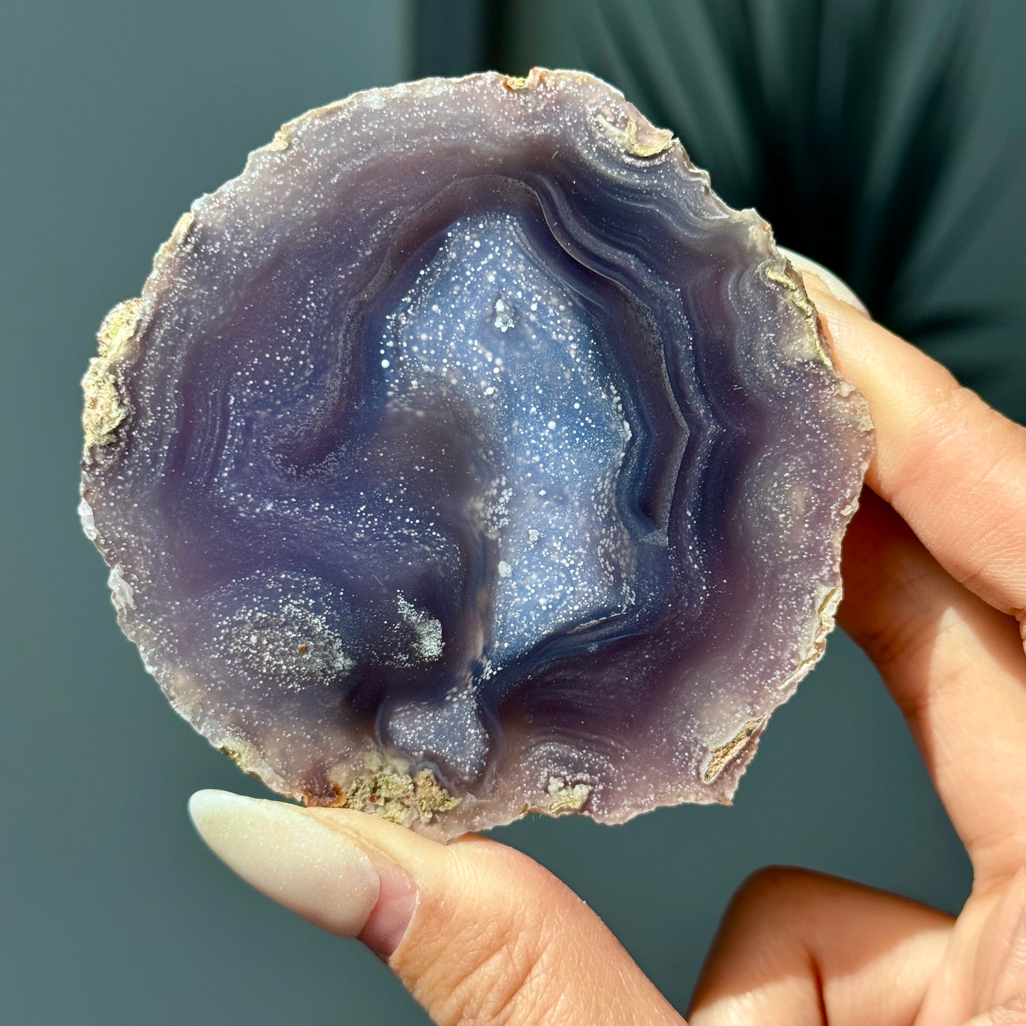 Starry Night Agate Geode #18