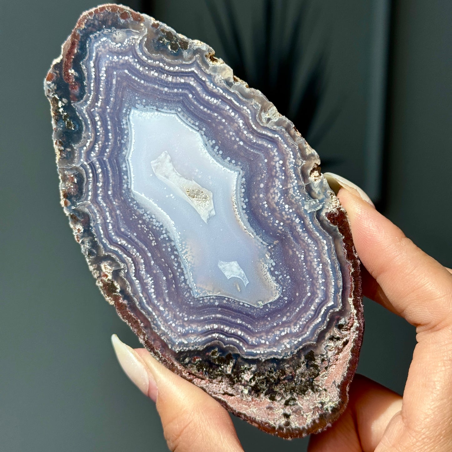 XL Statement Starry Night Agate Geode #21a