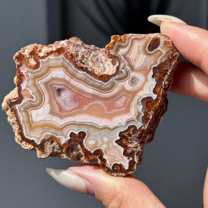 Pink Laguna Agate Geode #1