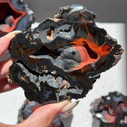 Red Fox Agate Geode (UV Reactive) #8