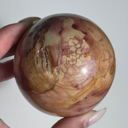 Polychrome Ibis Jasper Sphere #13