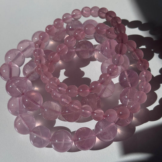 Gem Rose Quartz Bracelets