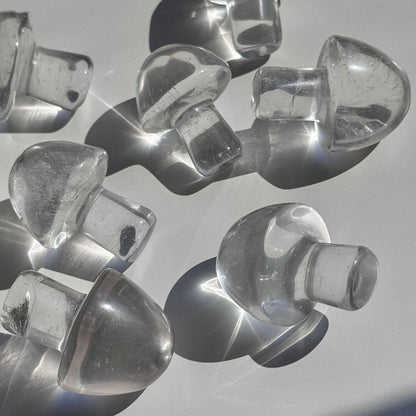 Clear Quartz Mushroom Carving