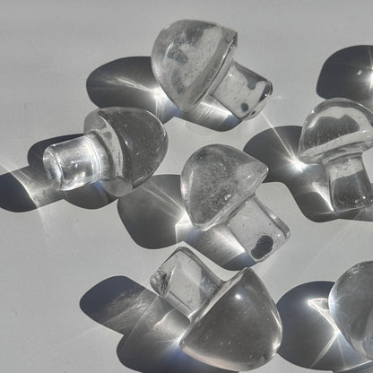 Clear Quartz Mushroom Carving