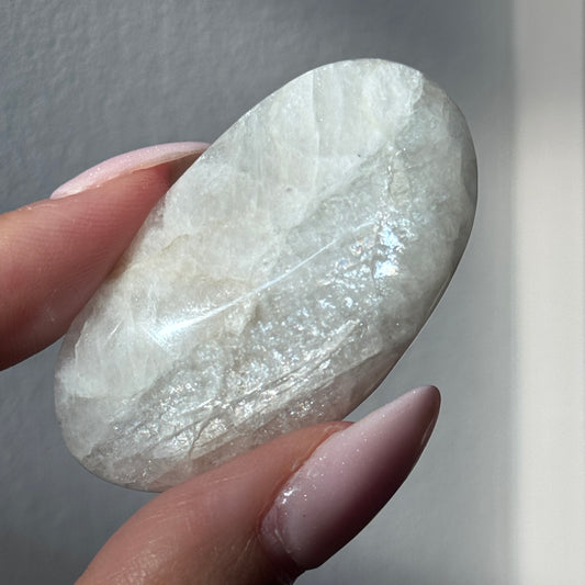 gem natrolite polished freeform