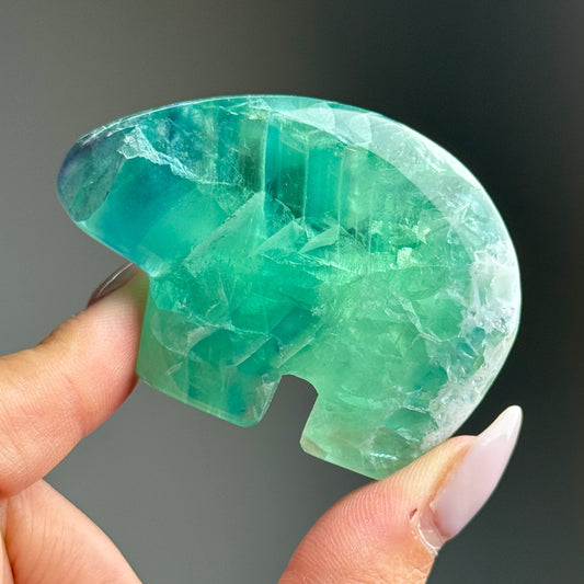 Durango Fluorite Bear Carving #2