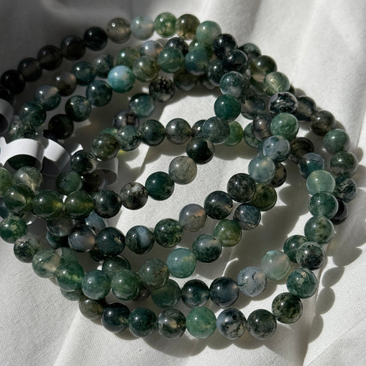 Moss Agate Bracelets