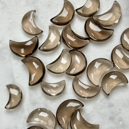 Smoky Quartz Mini Moons