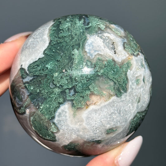 Moss Agate Sphere #1