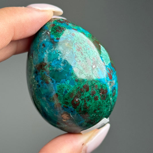 Chrysocolla Malachite Cuprite Egg Egg #5