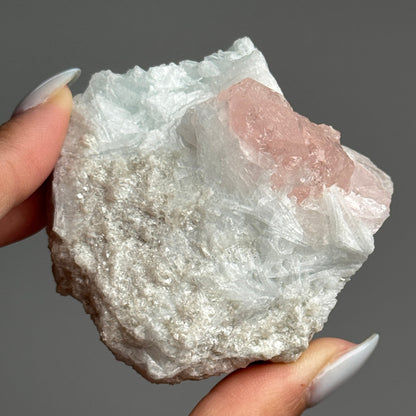 Morganite w/Cleavlandite & Mica Specimen