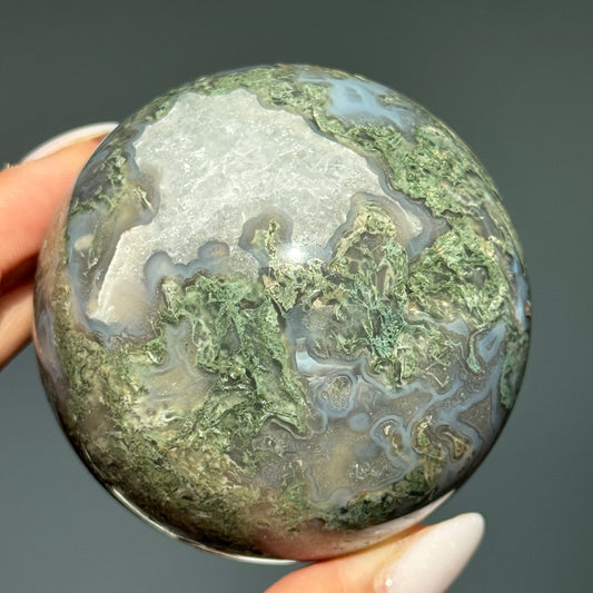 Moss Agate Sphere #5