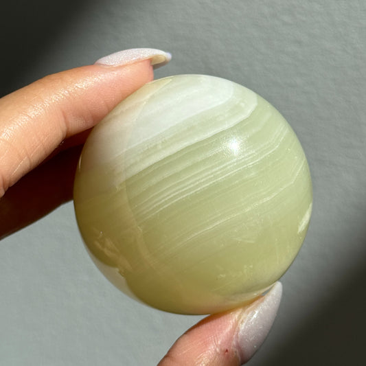 Banded Green Onyx Sphere (Pakistan)