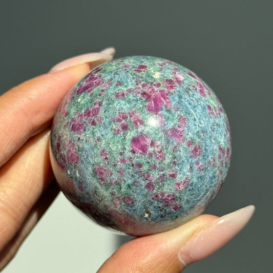 Ruby Fuchsite Kyanite Sphere #1
