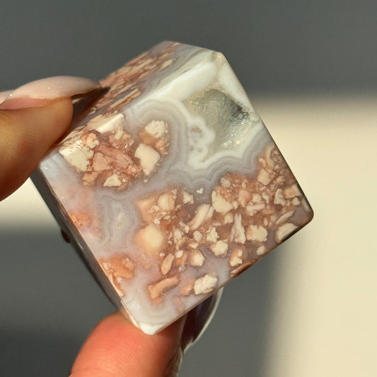 Cotton Candy Agate Cube (S) #10