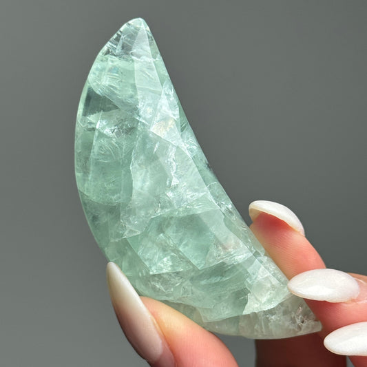Durango Fluorite Moon Carving #8