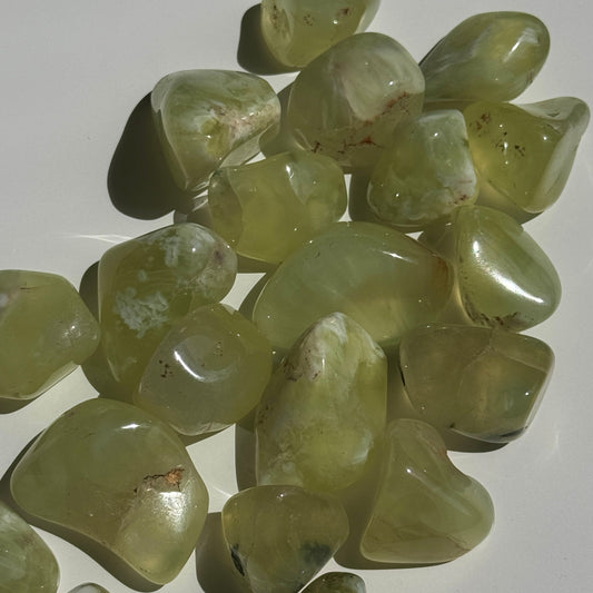 Australian Prehnite Tumbles (Set of 2)