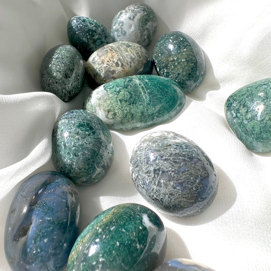Moss Agate Tumbles