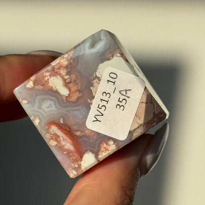 Cotton Candy Agate Cube (S) #10