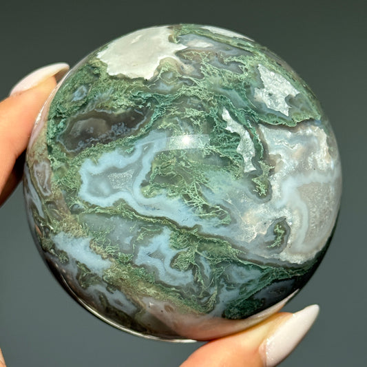 Moss Agate Sphere #3