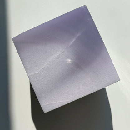 Lavender Ytrium Fluorite Cube L #7