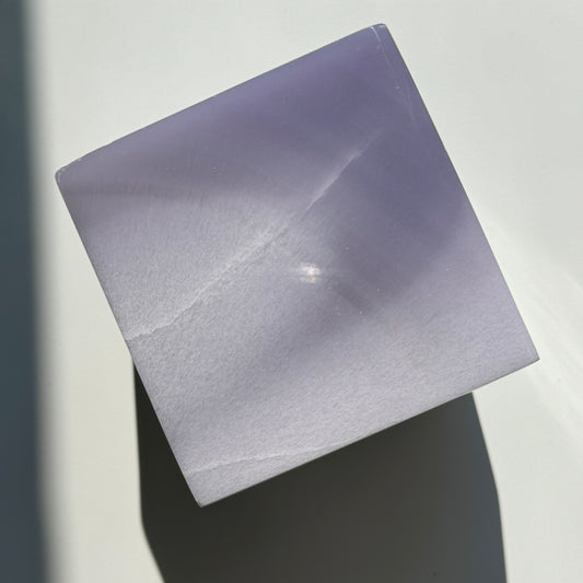 Lavender Ytrium Fluorite Cube L #7