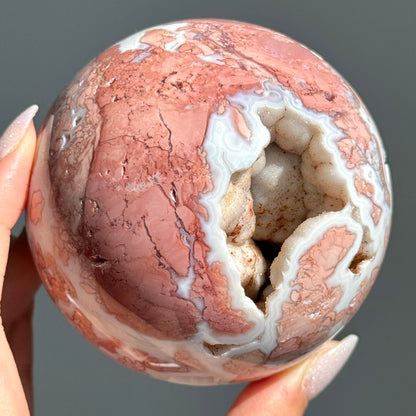 Cotton Candy Agate Sphere #12