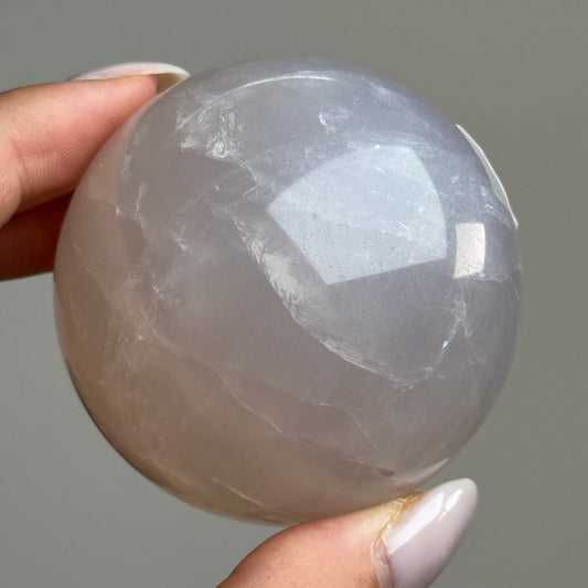 Blue Rose Quartz Sphere #1