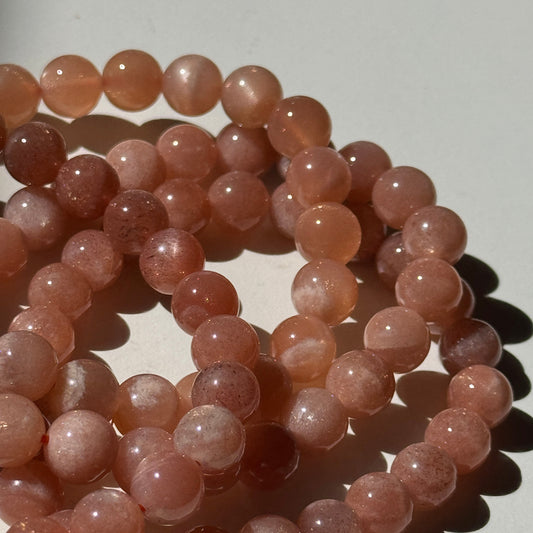 Peach Moonstone Bracelets