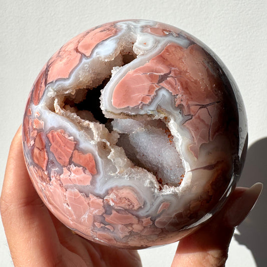 Cotton Candy Agate Sphere #13