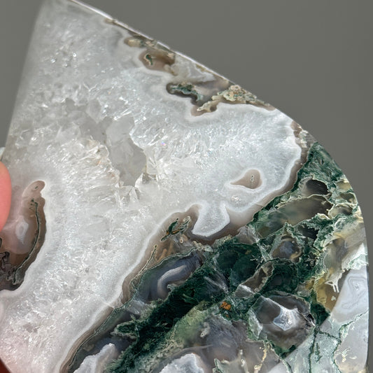 XL Moss Agate Flame #8