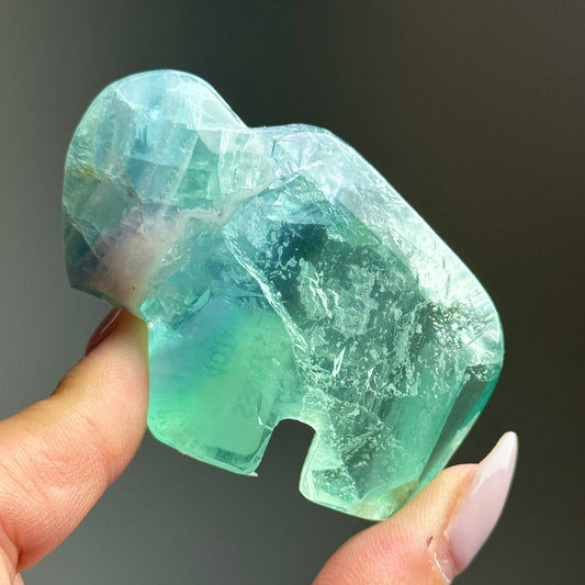 Durango Fluorite Buffalo Carving #5
