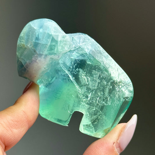 Durango Fluorite Buffalo Carving #5