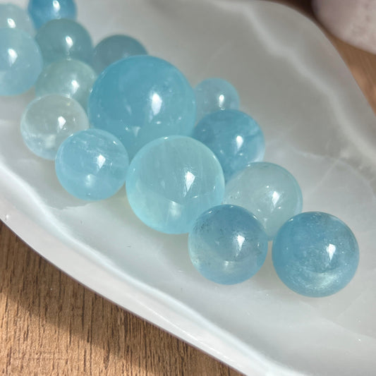Aquamarine Mini Spheres