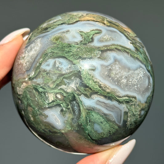 Moss Agate Sphere #4
