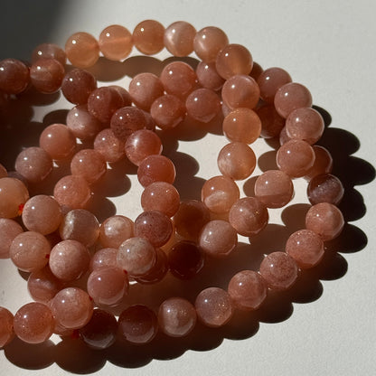 Peach Moonstone Bracelets