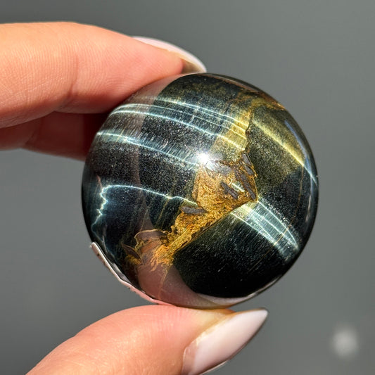 Blue Tigers Eye Sphere #14