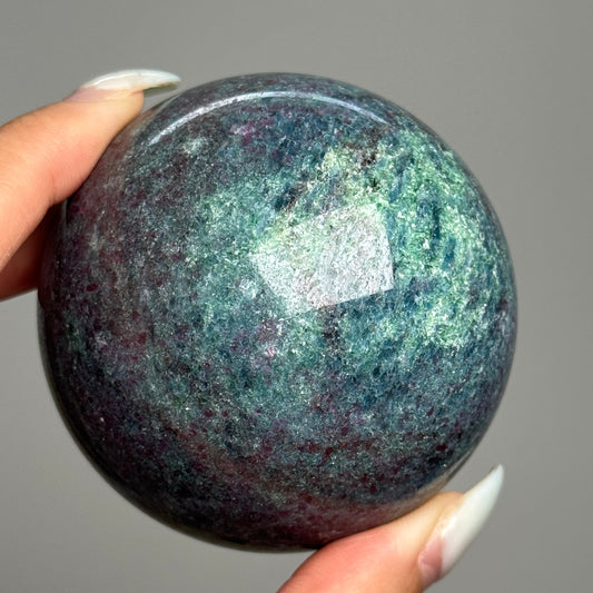 Ruby Kyanite Fuchsite Sphere #11