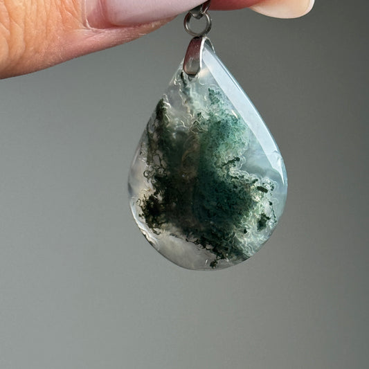 Moss Agate Pendant (M)