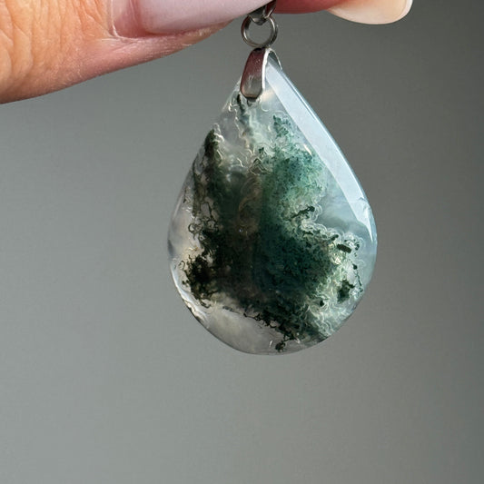 Moss Agate Pendant (M)