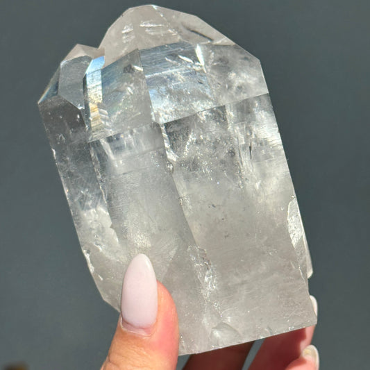 Lemurian Quartz Half Polished Tower #8