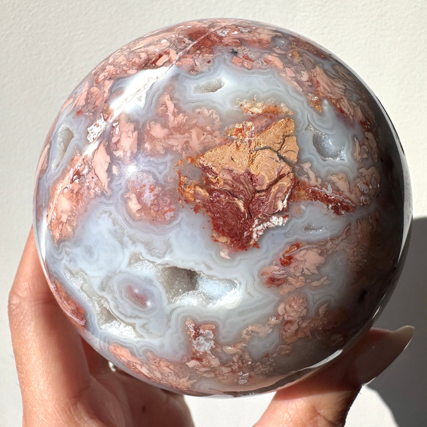 Cotton Candy Agate Sphere #18