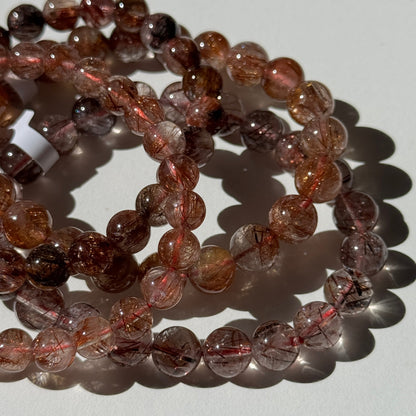Copper Rutile Bracelets (various bead sizes)